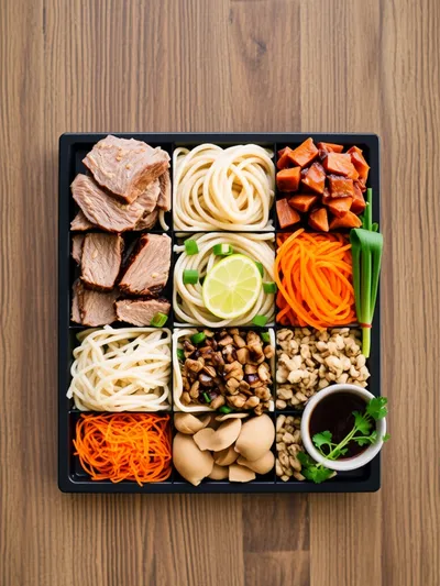 Beef Pad Thai – Easy, Tender, Full of Flavor - ingredients preparation