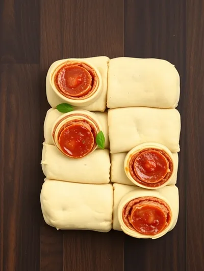 Beef Pepperoni Pizza Rolls – Quick & Easy Snack - ingredients preparation