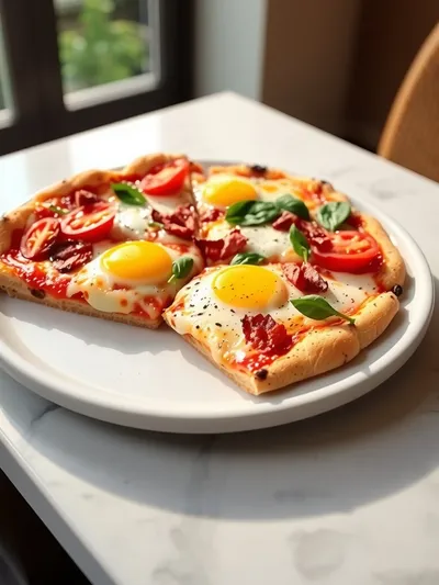 Best Breakfast Pizza Recipe - cooking process