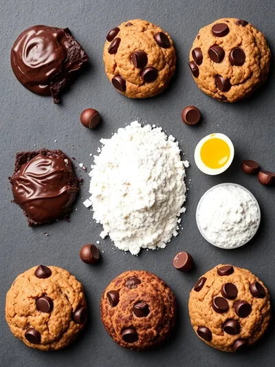Best Fudgy Chewy Browkies - ingredients preparation