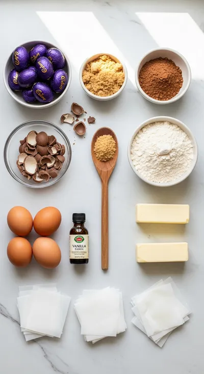 Cadbury Egg Cookies - cooking process