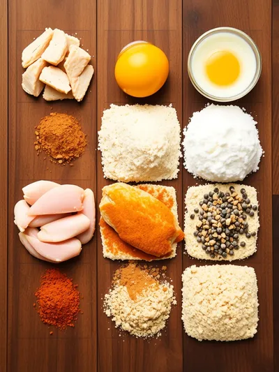 Best Chicken Fried Chicken Recipe - ingredients preparation