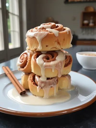 Best Homemade Cinnamon Rolls - ready to serve