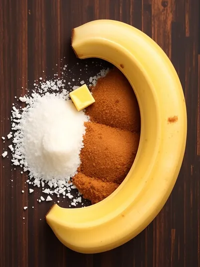 Cinnamon-Sugar Air Fryer Banana Chips - ingredients preparation
