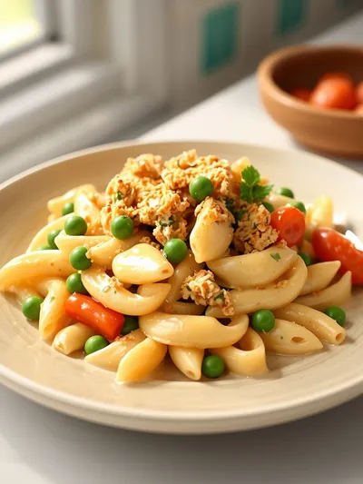 Classic Chicken Pot Pie Pasta Recipe - cooking process