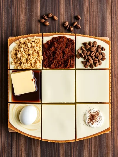 Coffee Cheesecake Recipe - ingredients preparation