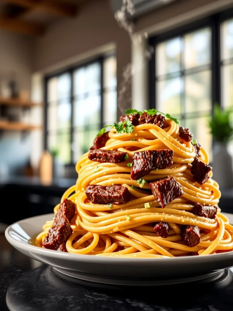 Creamy Beef Pasta – High Protein Quick Dinner