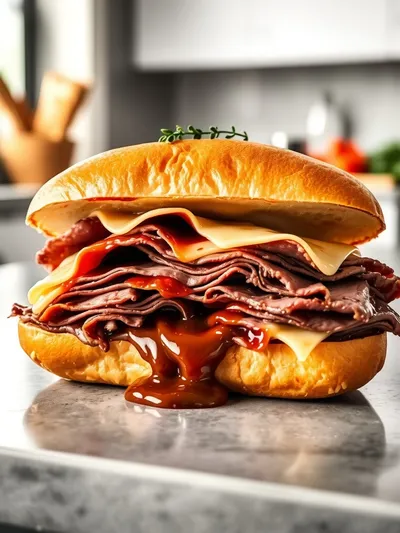 Crockpot French Dip Sandwiches