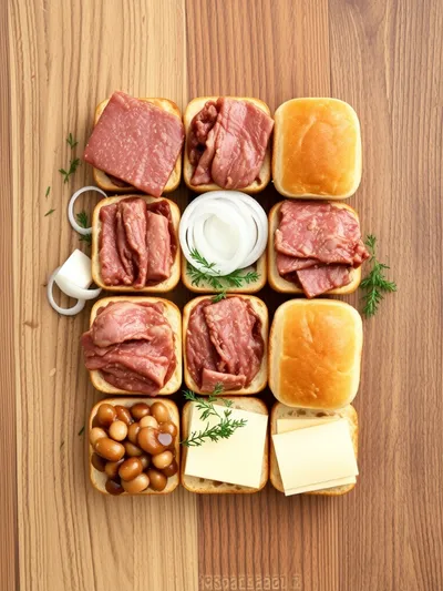 Crockpot French Dip Sandwiches Recipe - ingredients preparation