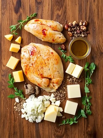 Easy-Cheesy Grilled Monterey Chicken - ingredients preparation