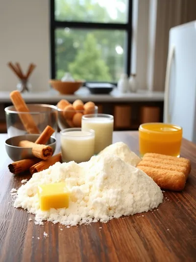 Fluffy Air Fryer Churro Bites - ingredients preparation