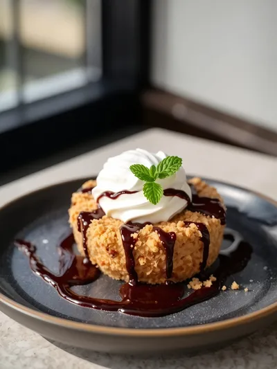 Fried Ice Cream Cake Recipe - ready to serve