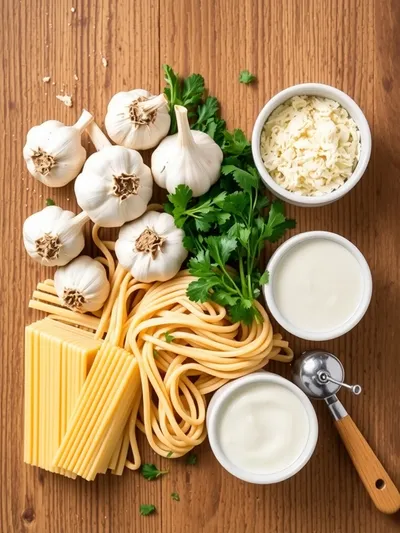 Garlic Parmesan Linguine – Creamy 20‑Minute Meal - ingredients preparation