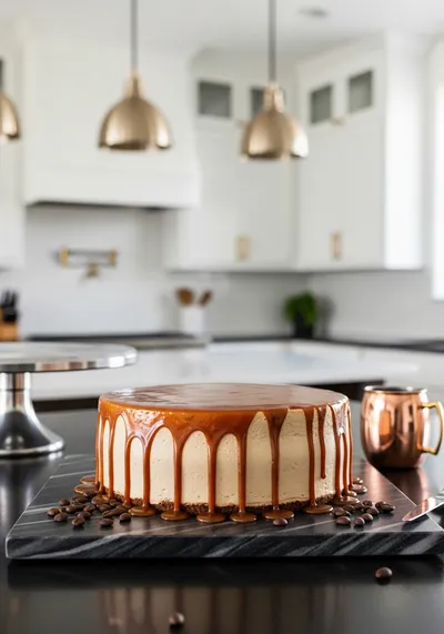 Gooey Coffee Caramel Cake