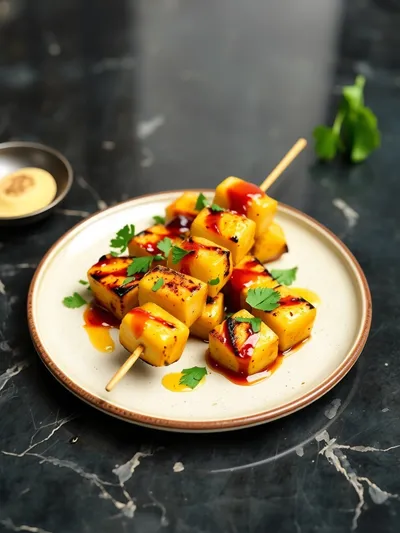 Grilled Pineapple Chicken Kabobs – Quick & Easy Dinner - cooking process