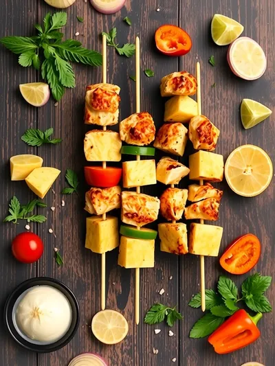 Hawaiian Chicken Kabobs: A Tropical Quick Dinner - ingredients preparation