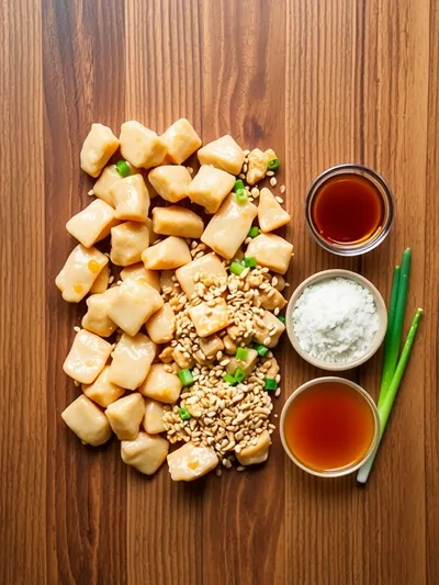 Honey Sesame Chicken – Sweet and Saucy Dinner Recipe - ingredients preparation
