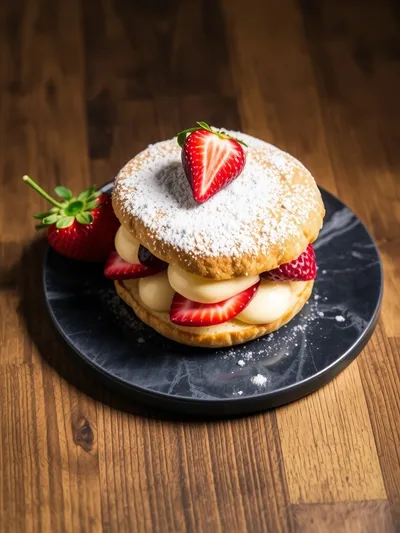 Japanese Fruit Sandwich - cooking process