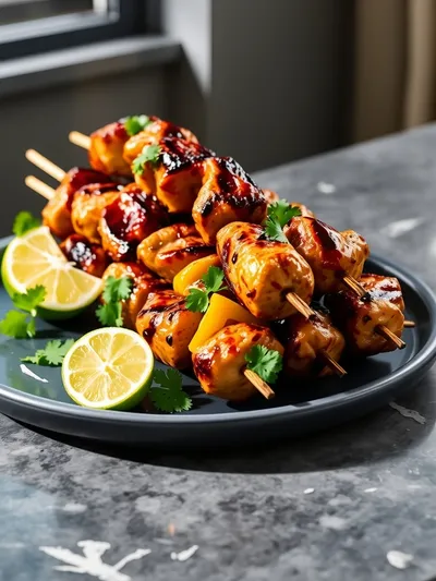 Jerk Chicken Skewers – Quick & Easy Recipe - ready to serve