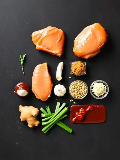 Korean BBQ Chicken - ingredients preparation