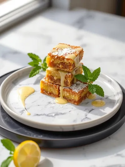 Lemon BrownieS: Bright & Fudgy Citrus Bars - ready to serve