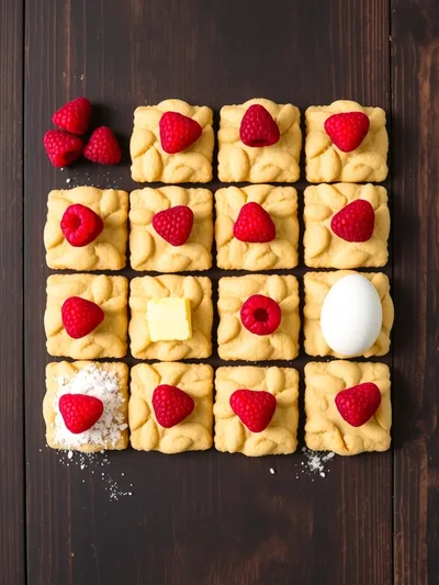 Lemon Raspberry Cookies - ingredients preparation