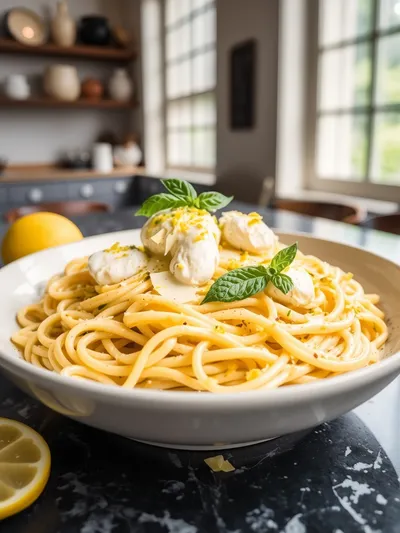 Lemon Ricotta Pasta – Fresh & Easy Dinner - cooking process