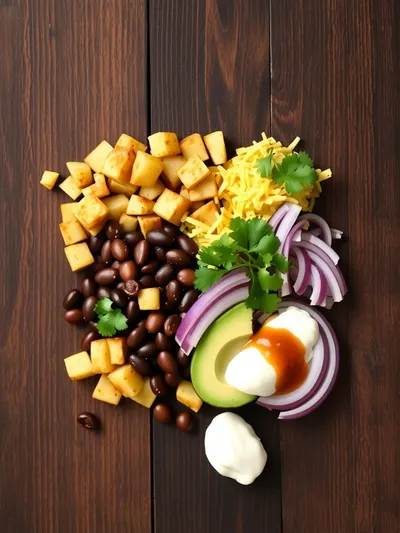 Loaded Potato Taco Bowl – Quick & Easy Meal - ingredients preparation