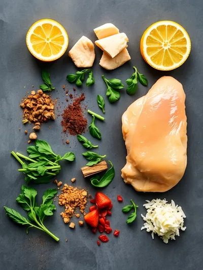 Low Carb Chicken Bake – Zesty Healthy Dinner - ingredients preparation