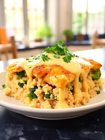 Easy Low Carb Chicken Casserole - ready to serve