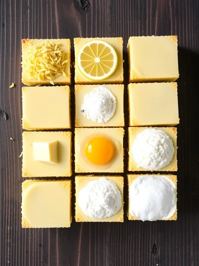 Mini Lemon Cakes With Lavender Glaze - ingredients preparation