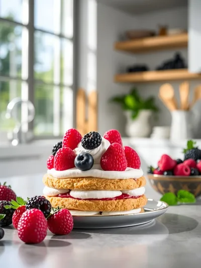 Mixed Berry Cream Pastries