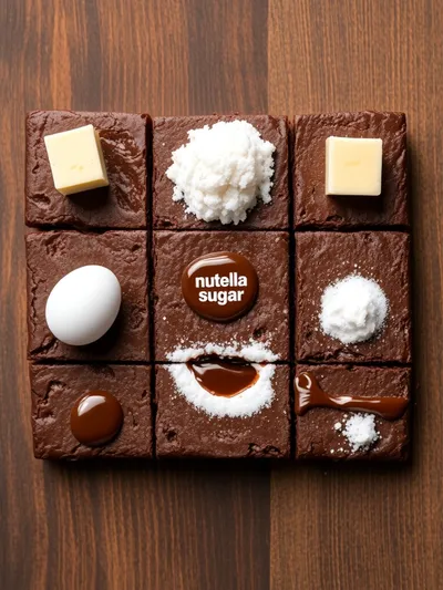 Nutella Brownies – Ooey, Gooey & Delicious - ingredients preparation