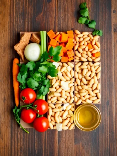 Olive Garden Minestrone Soup - ingredients preparation
