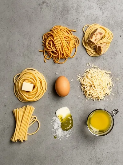 Authentic Pasta Carbonara Recipe - ingredients preparation