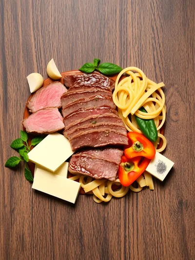 Philly Cheese Steak Pasta – Easy Family Dinner - ingredients preparation