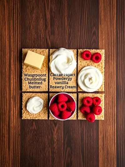 Raspberry Cheesecake in a Glass – Summer Dessert - ingredients preparation