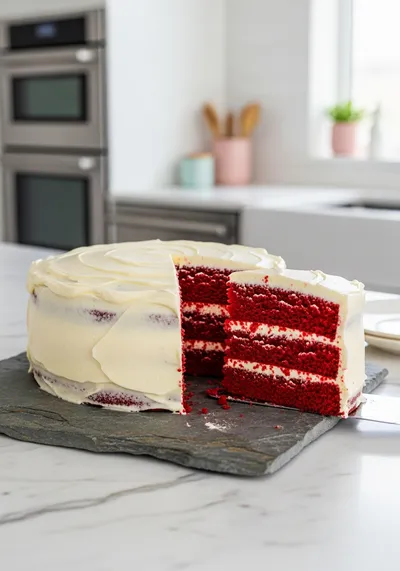 Easy Classic Red Velvet Cake