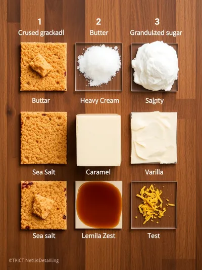 Salted Caramel Cheesecake - ingredients preparation