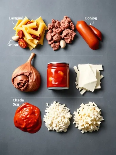 Slow Cooker Lasagna Soup – Hearty One-Pot Meal - ingredients preparation