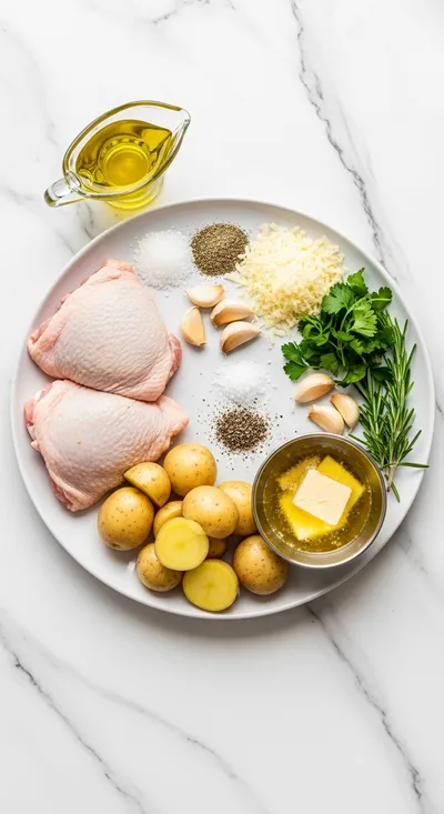 Slow Cooker Parmesan Garlic Chicken and Potatoes - cooking process