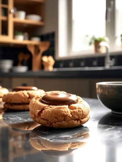 Soft Peanut Butter Thumbprint Cookies