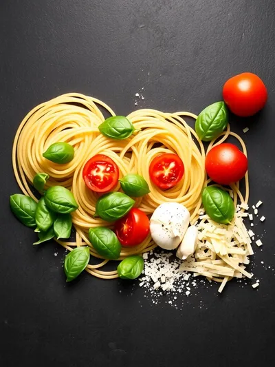 Spinach Tomato Pasta – Delicious Quick & Easy Recipe - ingredients preparation