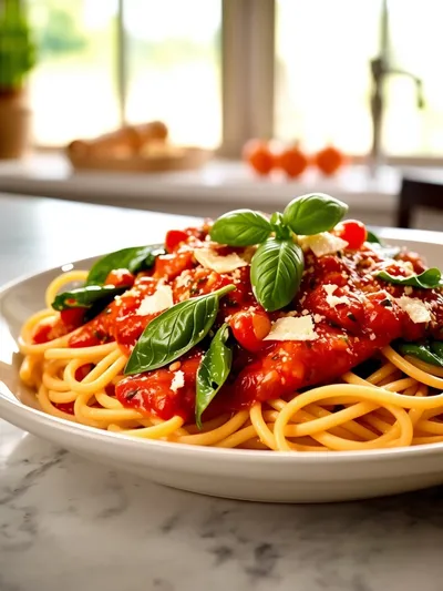 Spinach Tomato Pasta – Delicious Quick & Easy Recipe - cooking process