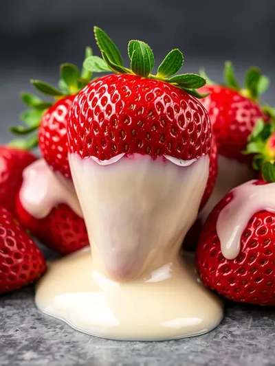 Strawberries With Condensed Milk – Easy Sweet Treat