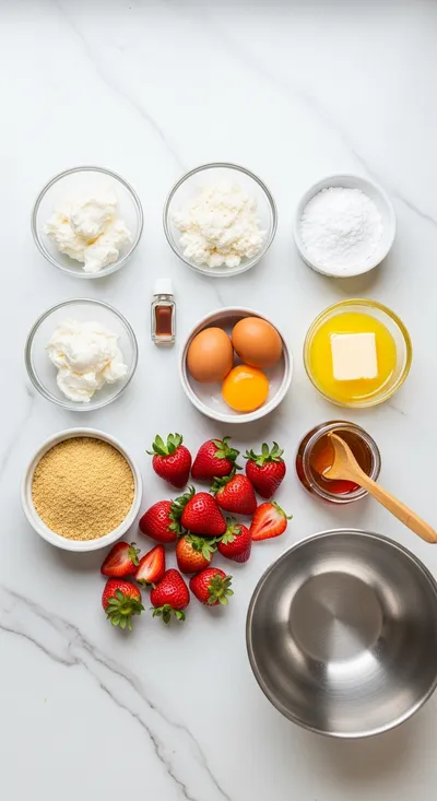 Strawberry Cheesecake – Easy Homemade Dessert - cooking process