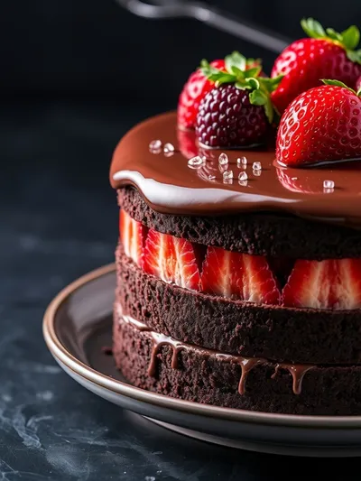 Strawberry Chocolate Cake Recipe