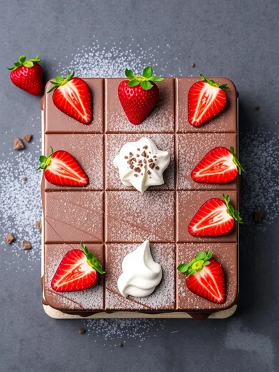 Strawberry Chocolate Cake Recipe - ingredients preparation