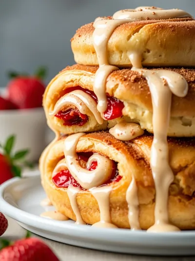 Strawberry Cinnamon Rolls