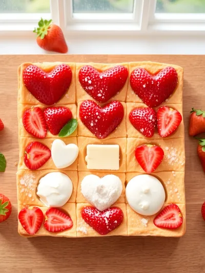 Strawberry Cream Cheese Heart Danish Recipe - ingredients preparation